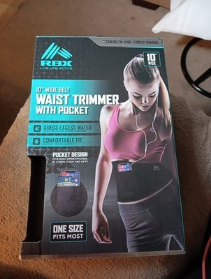 RBX Live Life Active Mesh Waist Trimmer 10 In Wide Belt With Pocket