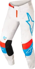 ALPINESTARS TECHSTAR QUADRO PANTS WHT/BLU NEO/BRT RED SIZE 40 - 3721122-2073-40