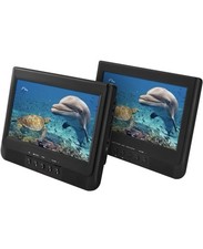 Onn 10" Dual Screen Portable DVD Player Kit with Storage Bag 1000122641  LN  