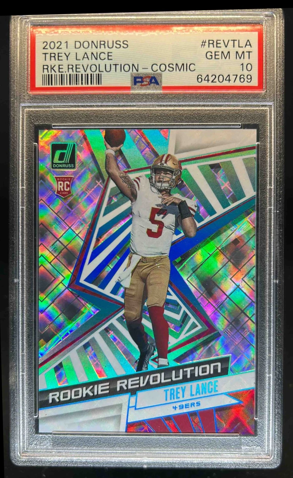 Trey Lance Panini Donruss Rookie Revolution #REVTLA Cosmic