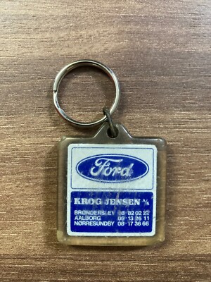 Porte-clés Publicitaire Ford Vintage Années 1980 - Danois - Plastique