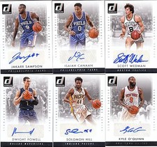 15/16 2015/16 Donruss Signature Series Auto Solomon Hill #51 Pacers