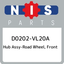 D0202-VL20A Nissan Hub assy-road wheel, front D0202VL20A, New Genuine OEM Part