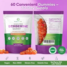 Sugar-Free BERBERINE GUMMIES W/ CEYLON CINNAMON & AVC -BLOOD SUPPORT Keto