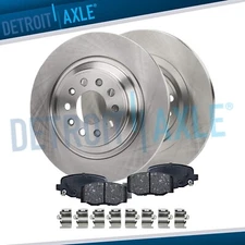 Rear Disc Rotors Ceramic Brake Pads for 2014 2015 2016 2017-2022 Jeep Cherokee