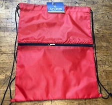 Juncture Drawstring Bag/Backpack RED 16 x 12.5” NWT