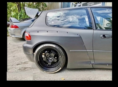 JDM Honda Civic EG6 Sir 92-95' RB GT JDM hatchback wing spoiler time attack - Picture 5 of 9