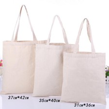 10pcs 3D Sublimation Blank Canvas Bag Multipurpose Shopping Bag DIY Printed Gift