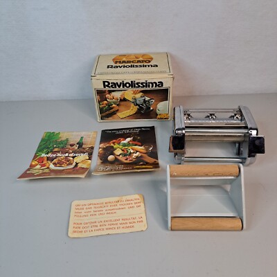 Vintage OMC Marcato Raviolissima Ravioli Pasta Maker Attachment Made in Italy
