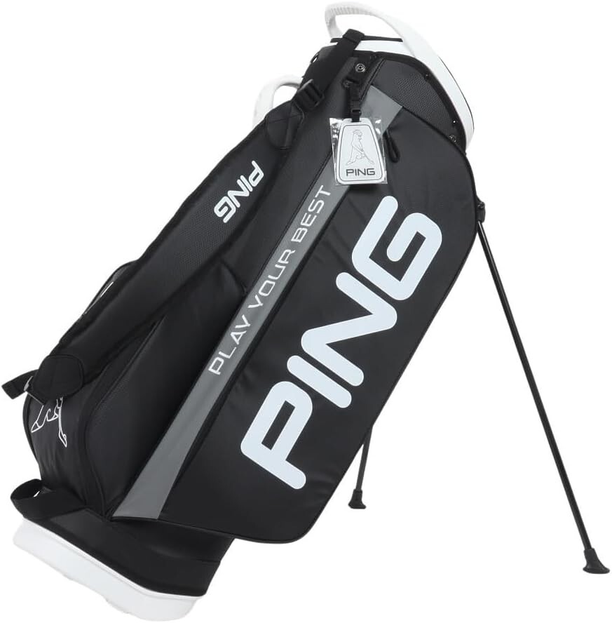 PING Golf Men's Stand Caddy Bag LIGHT 9.5 x 47 inch 2.5kg Black CB