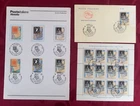 ITALY 2001 150TH ANNIVERSARY TUSCANY ISSUES SHEET + FDC + BULLETIN