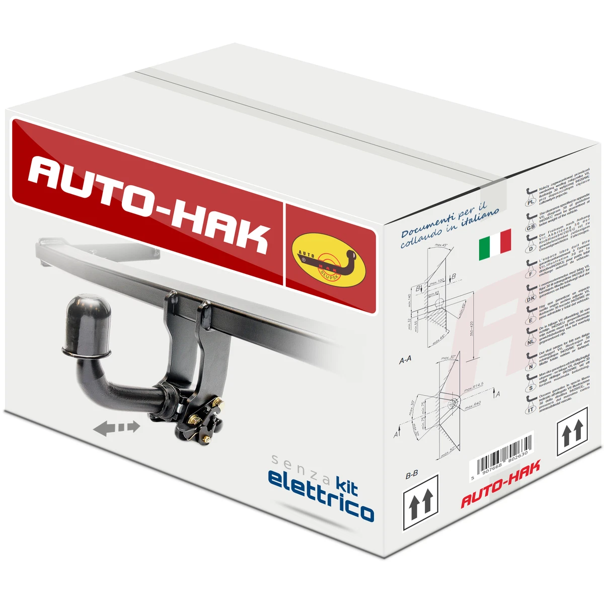 Gancio di traino estraibile per Jeep Grand Cherokee (WH) 2005-2011+kit 13- poli
