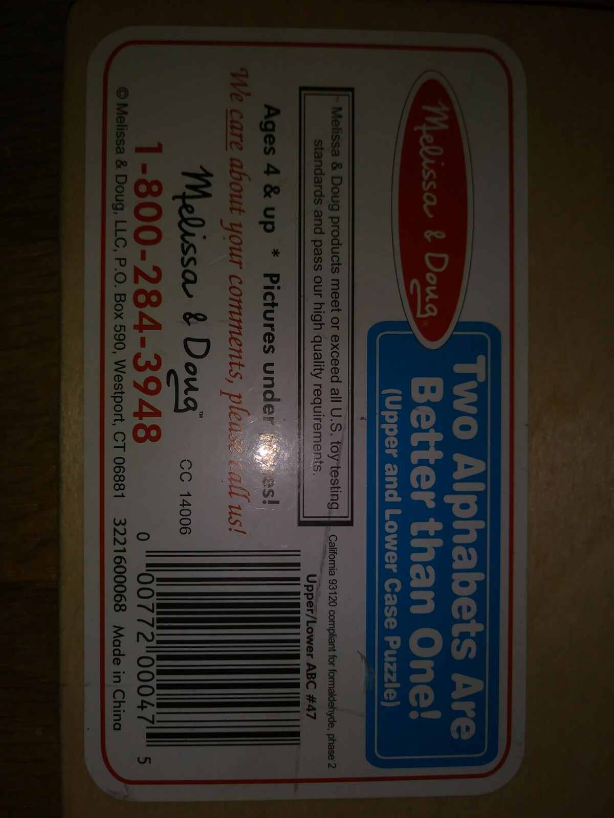 melissa and doug upper and lowercase alphabet puzzle