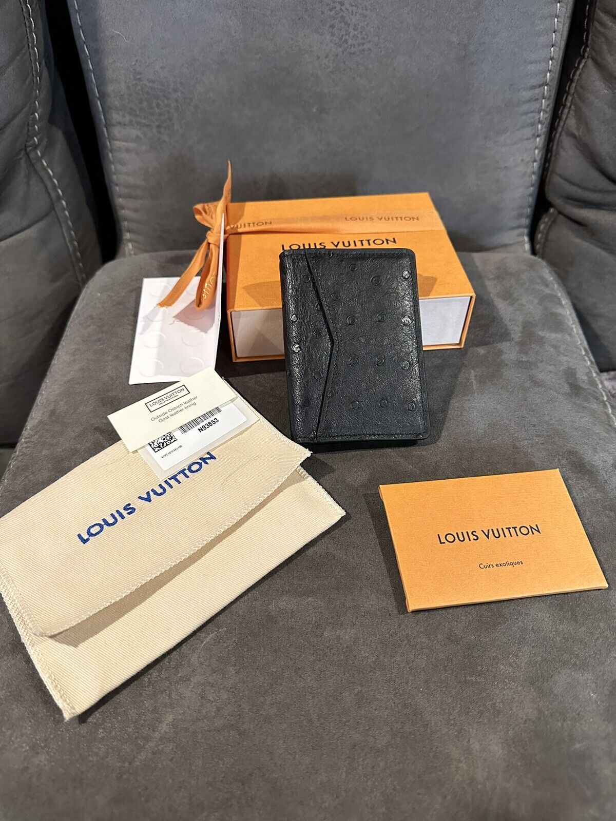 Louis Vuitton Taurillon Leather Pocket Organizer - Orange Wallets,  Accessories - LOU802961