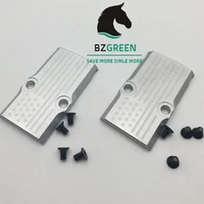 2 Pack RMR Cover Plate For Glock17/19/26 Cut Slide Aluminum Flag Star Silver