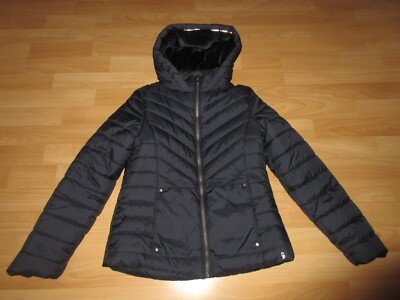 Okaidi Kapuzenjacke 152 Blau Kapuze Jacke Winterjacke mit Kunstfell  warm