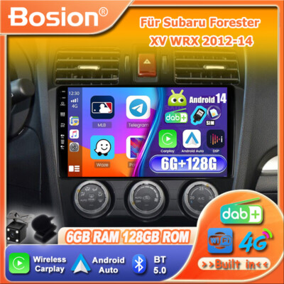 DAB+ Für Subaru Forester XV WRX 2012-14 Kamera ANDROID 14 AUTORADIO GPS HDMI 4G
