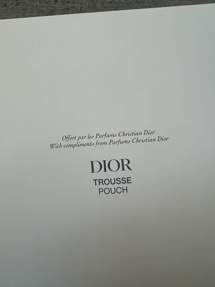 Dior Beauty J'Adore Fragrance Cotton Zip Pouch NEW! | eBay