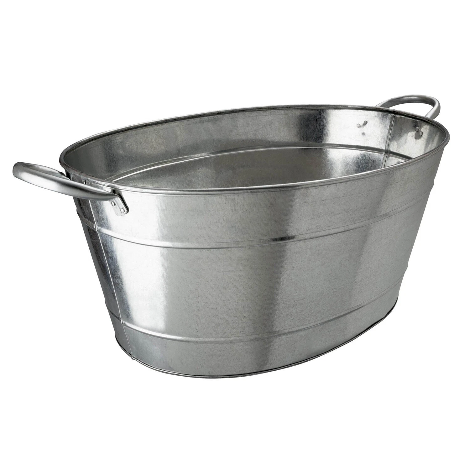 Galvanised Steel Beverage Tub 25L - Beer Ice Bucket Drink Cooler for Bars Hotels