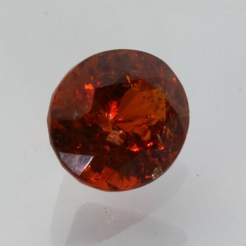 Red Orange Spessartite Garnet Precision Faceted Oval I1 Clarity Gem 4.73 carat - Picture 1 of 4