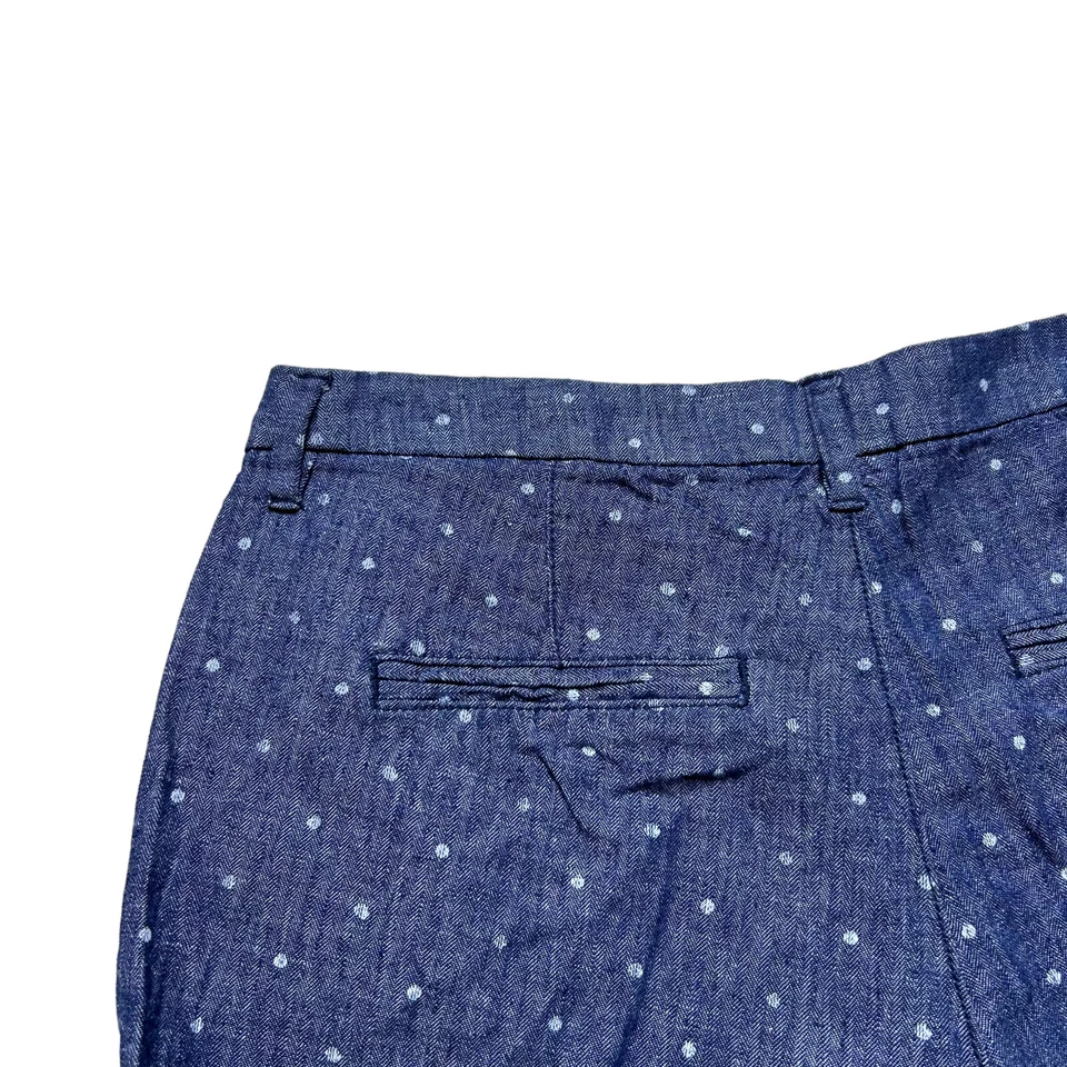 Pantalones Cortos Old Navy Everyday 3" Cambray Para Mujer Talla 4 Azul Lunares Foto 3 de 4