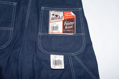 VTG Pointer Brand Overalls 27 x 34 Blue Denim NOS With Tags | eBay