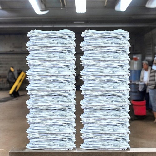 100% Cotton X-Large 15x15 White Shop Towels Multiple Pack, Quality ...