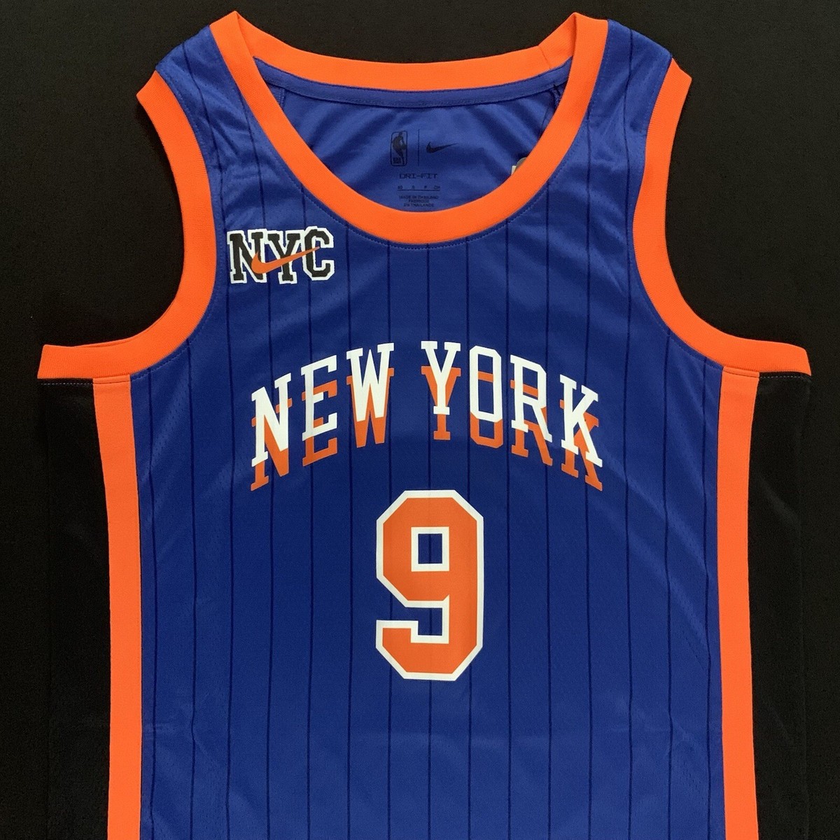 RJ BARRETT オーセンティックジャージ　RJ バレット NWT Nike RJ Barrett New York Knicks #9 Blue City Swingman