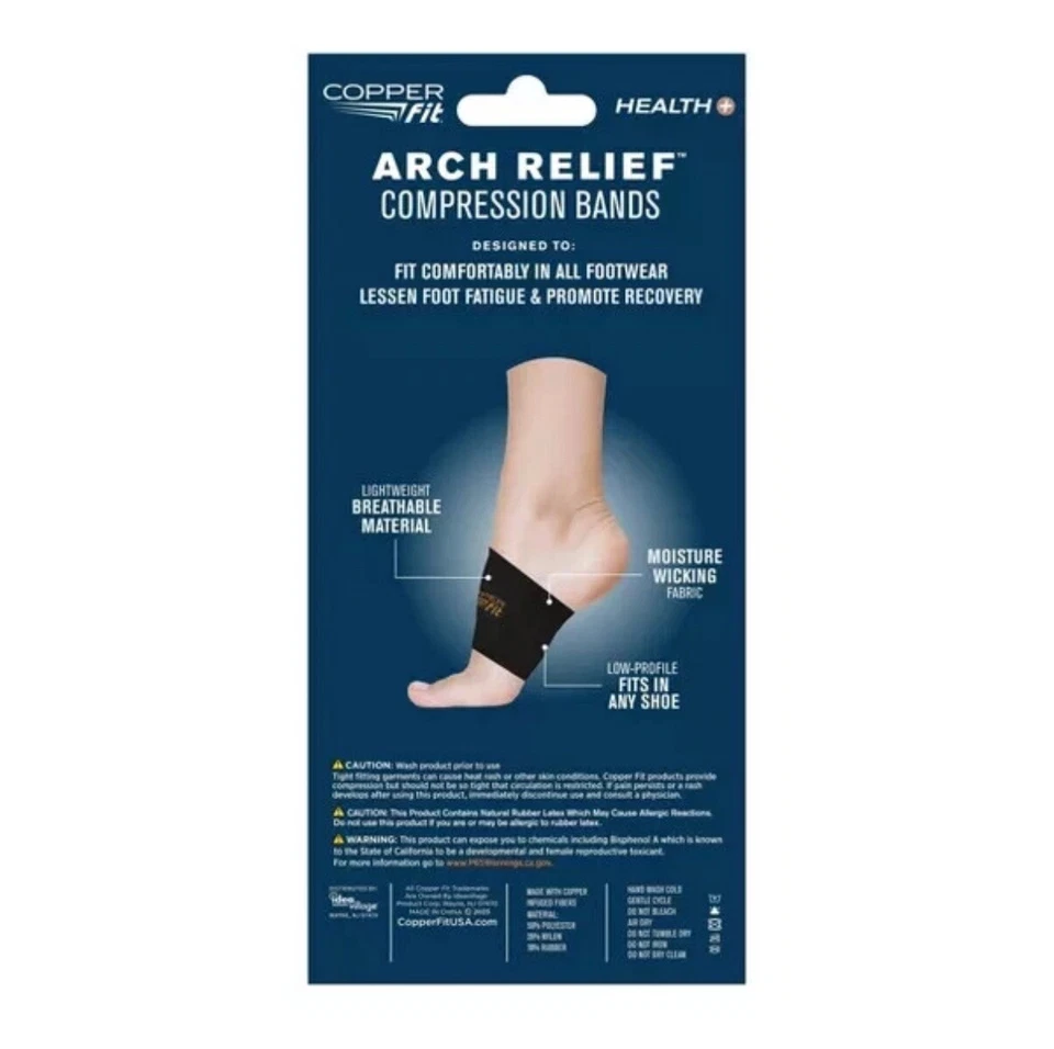 Copper Fit Arch Relief Compression Band - Black - Image 2 of 2