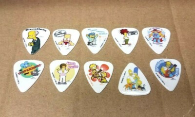 10 The Simpsons Guitar Picks Pick Discontinued Series 2 Grover Allman 
