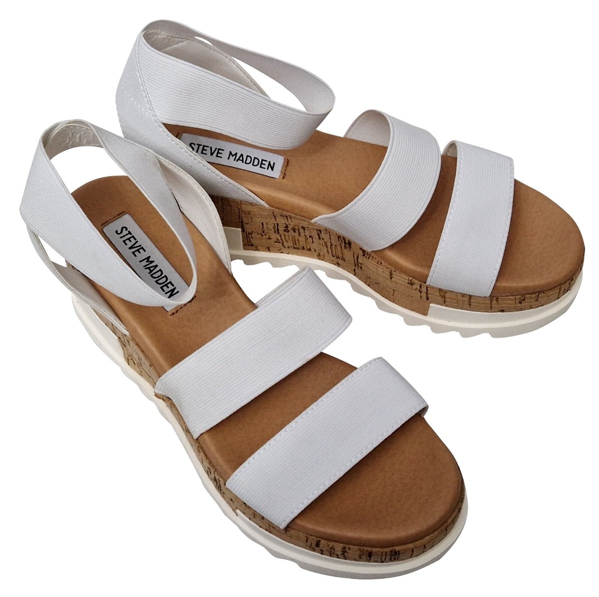 Wedge Steve Madden White Sole Sandals STEVE MADDEN Ladies