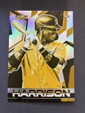 Monte Harrison 2021 Topps Fire GOLD MINTED Rookie RC #181 Miami Marlins