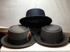 New Capas Porkpie Men's  WOOL Hats