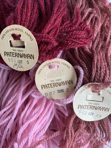 Paternayan 100 % Schurwolle Garn 3-fädig 1 Unze Strangschnitte Needlepnt 900er Rosa - Bild 10 von 12