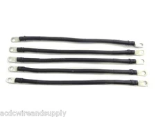 # 6 Awg HD Golf Cart Battery Cable 5 pc Black Club Car DS 1995/Up Set U.S.A MADE