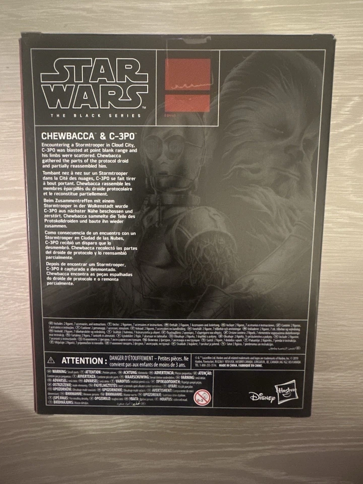 Star Wars Black Series CHEWBACCA C3PO Action Figure Amazon Exclusive E8440 - Image 2 of 2