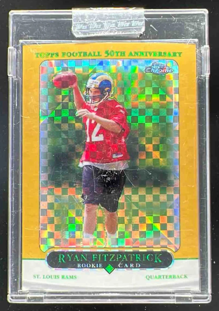 2005 Topps Chrome Gold Xfractors #243 Ryan Fitzpatrick RC /399