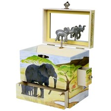 Joyero musical sabana Enchantmints elefante gira a bebé elefante