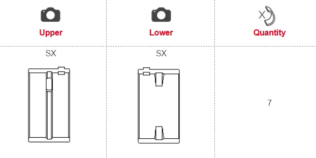 Hauptlager King Racing für VW Audi VR6 R32 R36 2.8L 2.9L 3.2L 3.6L Satz STD - Image 2 of 4