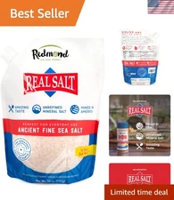 Natural Unrefined Gluten-Free Sea Salt - 26oz Fine Grain for Culinary Excellence