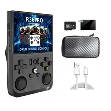 r36pro Handheld Retro Gaming Console 3.5 inch IPS Screen 30+ emulators, Porta...
