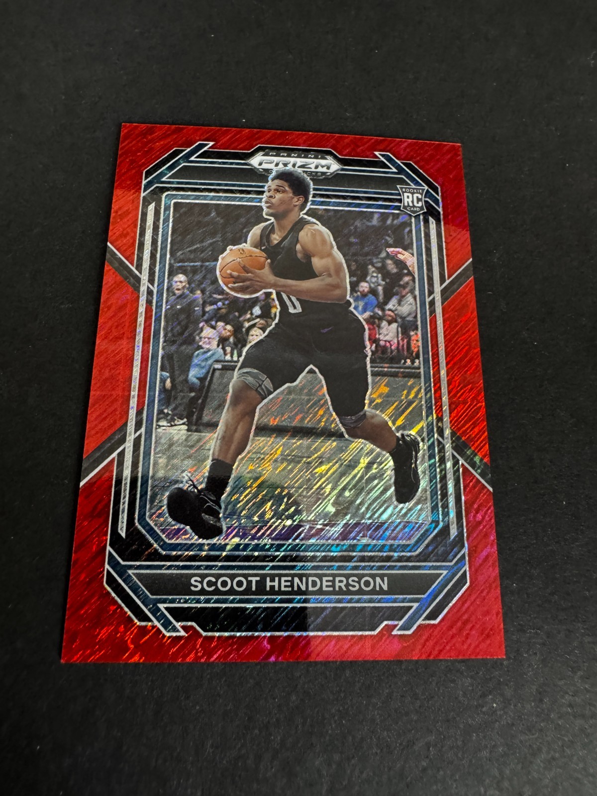 2023 PANINI DRAFT PICKS SCOOT HENDERSON RED SHIMMER PRIZM /9 #24
