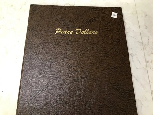 A COMPLETE SET OF SILVER PEACE DOLLAR(1921-1935)In Dansco album(24 coins)