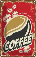 Blechschild 18X12 Cm Kaffee Premium Quality Coffee Essen Trinken Deko Geschenk M