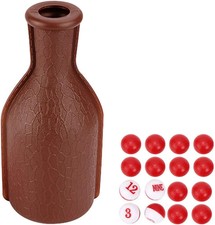 Pool Snooker Billiard Table Kelly Pool Shaker Bottle with 16PCS Red and White...