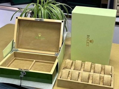 ROLEX WOODEN BOX STORAGE GREEN | eBay display picture 1