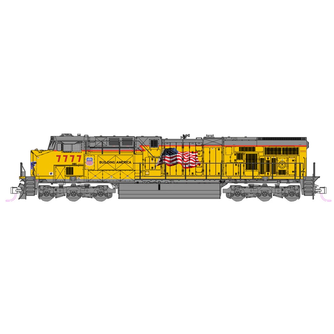 Kato 176-8967-S ES44AC Union Pacific (UP) #7777 Locomotive w/DDC