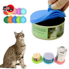 Pet Food Can Covers Lids Universal BPA Free & Dishwasher Dog&Cat Food Can