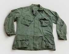 Vintage Vietnam OG 107 Slanted Pocket Jungle Jacket Military Shirt Medium Poplin