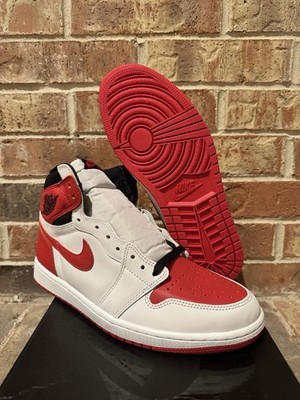 New 10 Nike Air Jordan 1 Retro High OG Heritage Red White Black 555088-161 Men